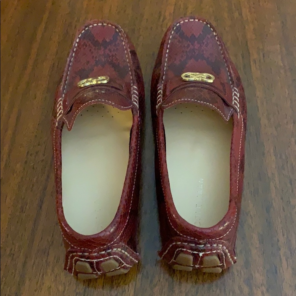 Cole Han snakeprint loafers